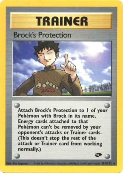 Brock's Protection (101/132) [Gym Challenge Unlimited] | Nerdhalla Games