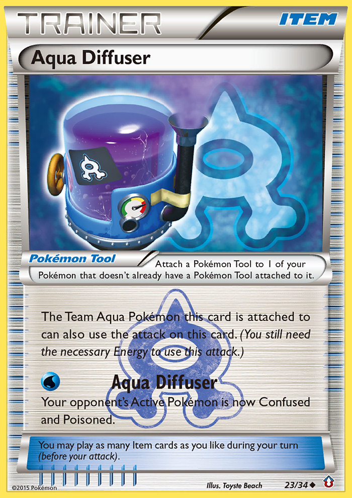 Aqua Diffuser (23/34) [XY: Double Crisis] | Nerdhalla Games