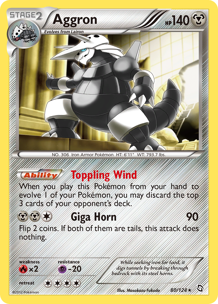 Aggron (80/124) [Black & White: Dragons Exalted] | Nerdhalla Games