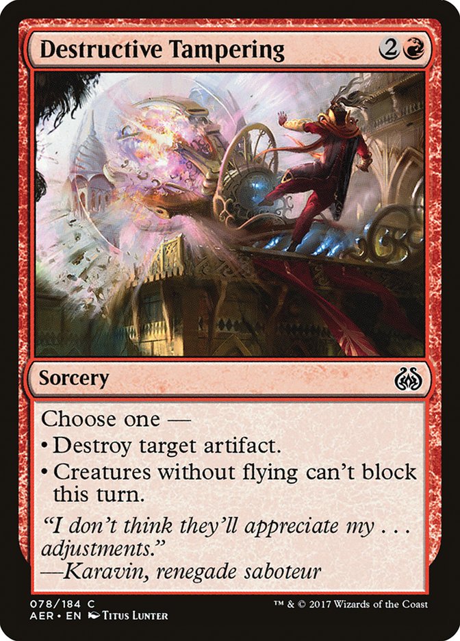 Destructive Tampering [Aether Revolt] | Nerdhalla Games