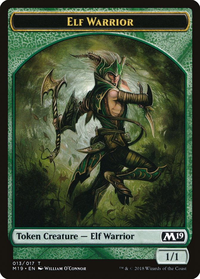 Elf Warrior [Core Set 2019 Tokens] | Nerdhalla Games