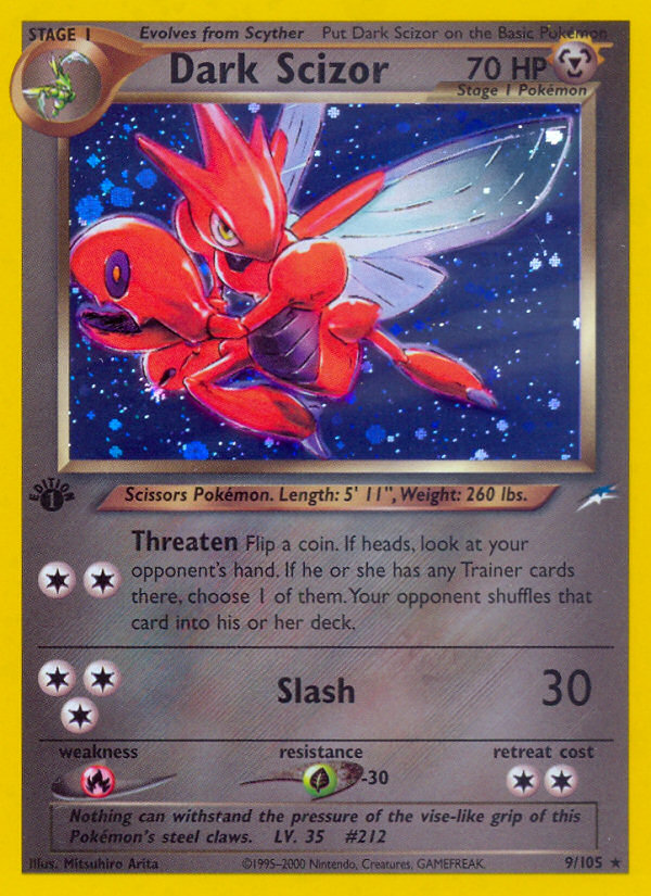 Dark Scizor (9/105) [Neo Destiny 1st Edition] | Nerdhalla Games