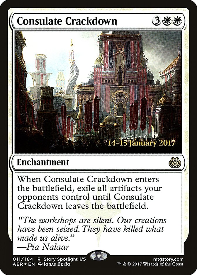 Consulate Crackdown  [Aether Revolt Prerelease Promos] | Nerdhalla Games