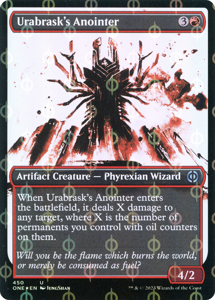 Urabrask's Anointer (Showcase Ichor Step-and-Compleat Foil) [Phyrexia: All Will Be One] | Nerdhalla Games