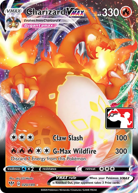 Charizard VMAX (020/189) [Prize Pack Series One] | Nerdhalla Games