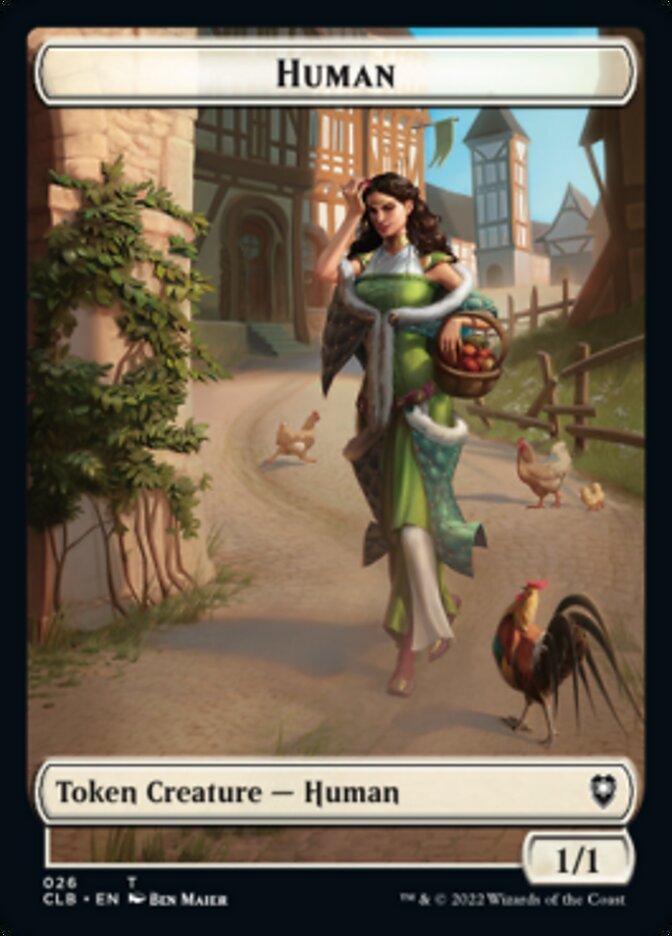 Spider // Human Double-sided Token [Commander Legends: Battle for Baldur's Gate Tokens] | Nerdhalla Games