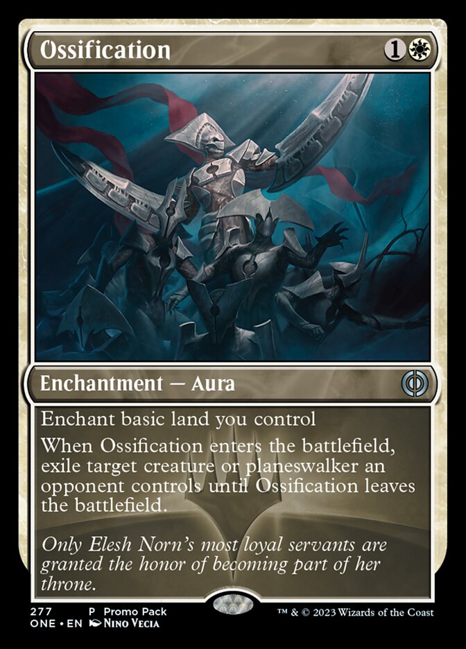 Ossification (Promo Pack) [Phyrexia: All Will Be One Promos] | Nerdhalla Games