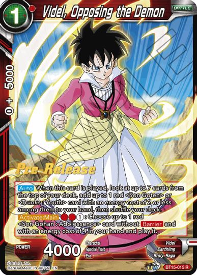 Videl, Opposing the Demon (BT15-015) [Saiyan Showdown Prerelease Promos] | Nerdhalla Games