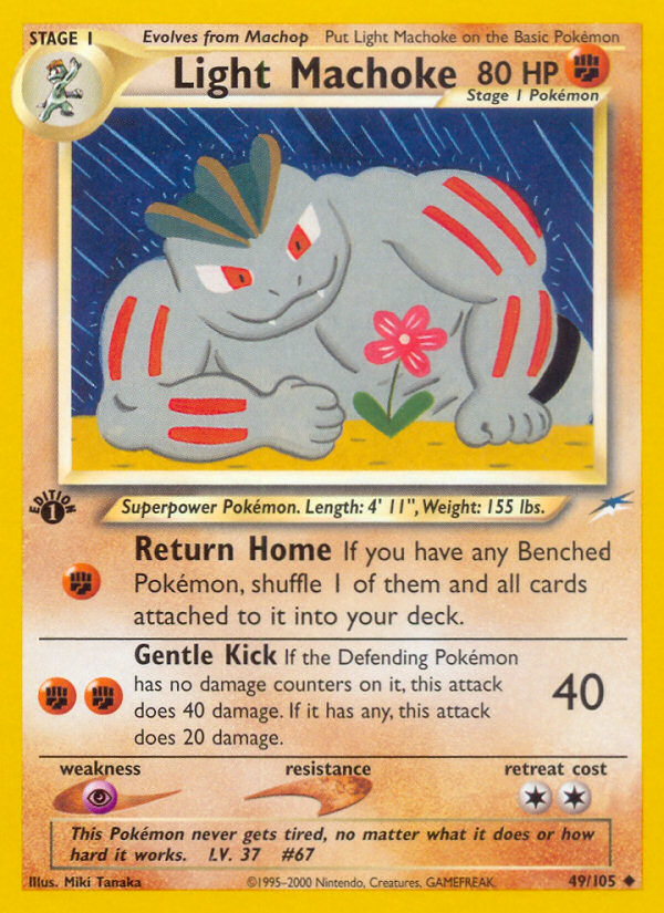 Light Machoke (49/105) [Neo Destiny 1st Edition] | Nerdhalla Games