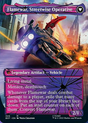 Flamewar, Brash Veteran // Flamewar, Streetwise Operative (Shattered Glass) [Universes Beyond: Transformers] | Nerdhalla Games