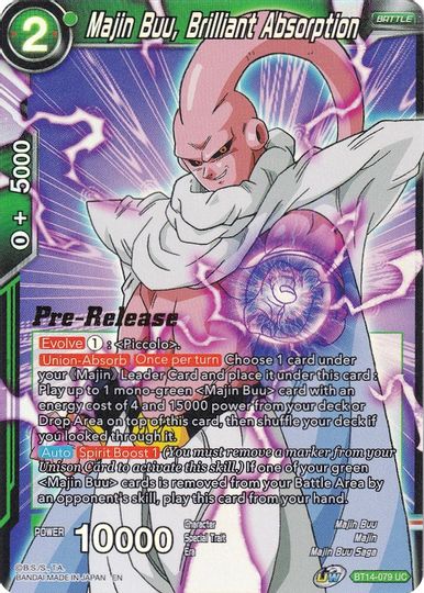 Majin Buu, Brilliant Absorption (BT14-079) [Cross Spirits Prerelease Promos] | Nerdhalla Games