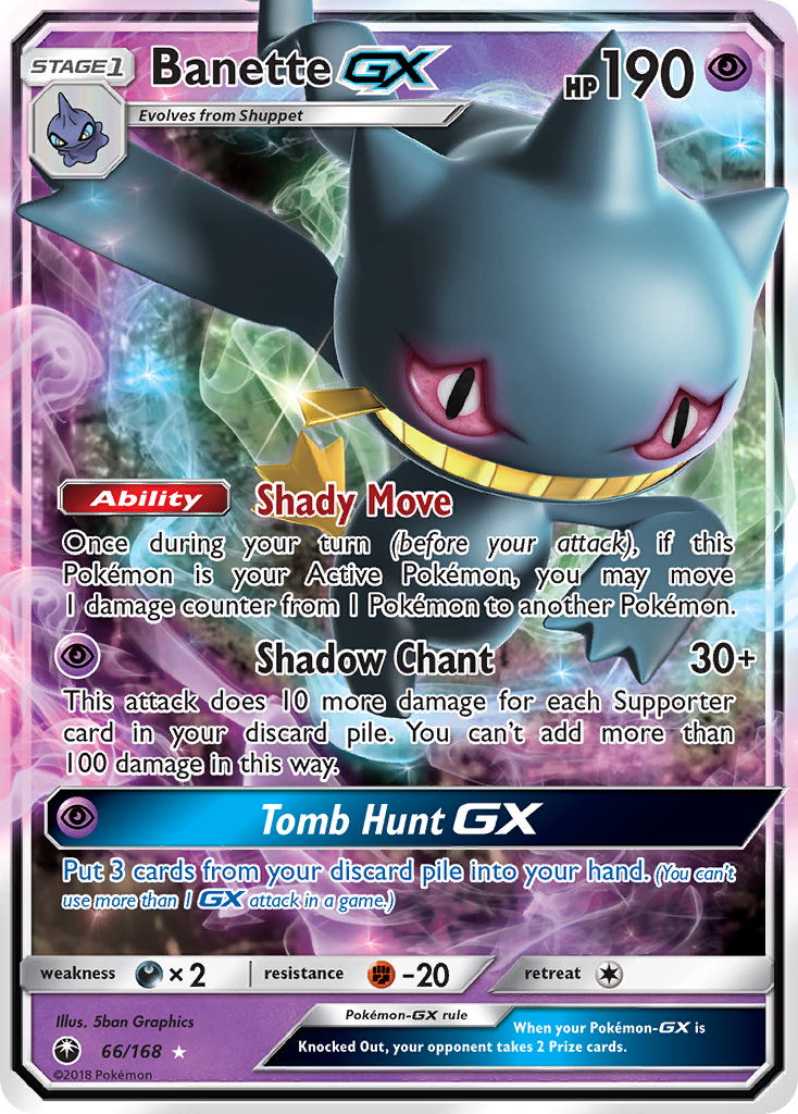 Banette GX (66/168) [Sun & Moon: Celestial Storm] | Nerdhalla Games