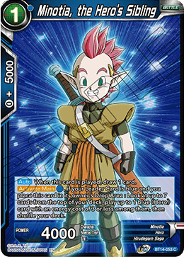 Minotia, the Hero's Sibling (BT14-053) [Cross Spirits] | Nerdhalla Games