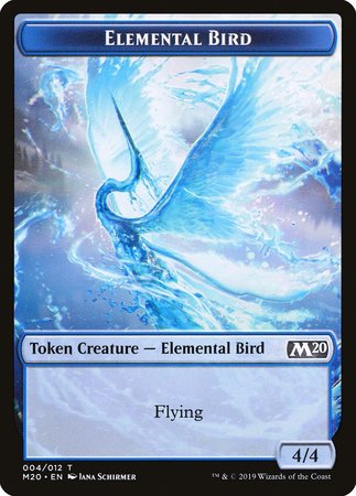 Elemental Bird Token [Core Set 2020 Tokens] | Nerdhalla Games