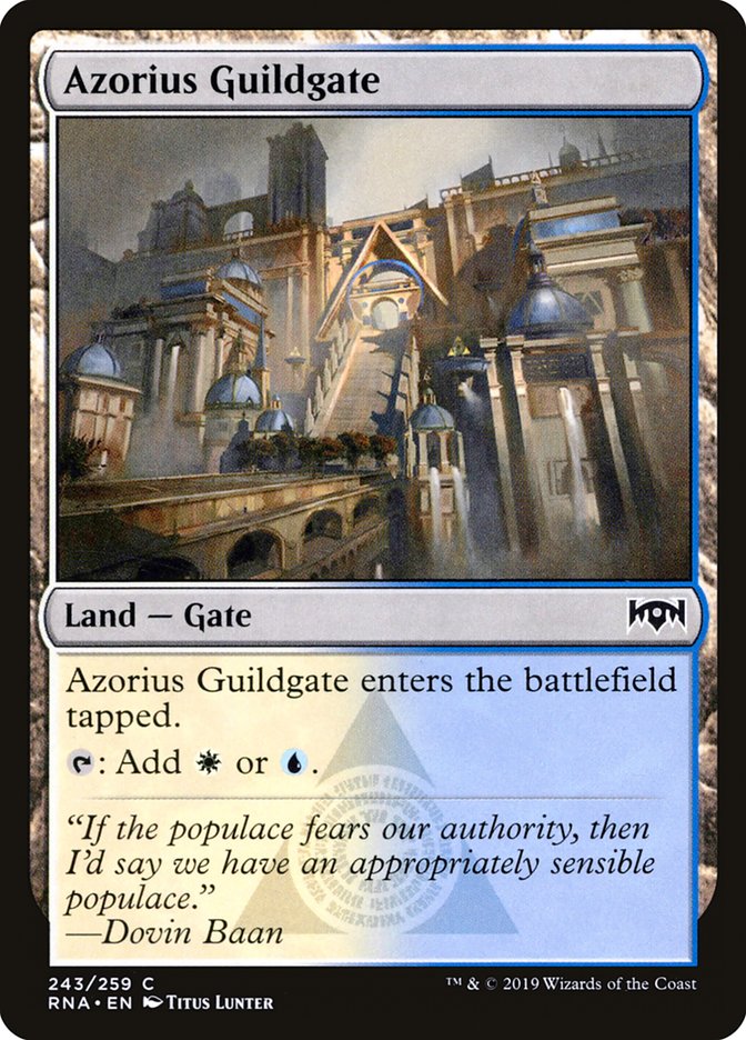 Azorius Guildgate (243/259) [Ravnica Allegiance] | Nerdhalla Games