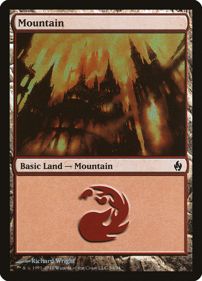 Mountain (34) [Premium Deck Series: Fire and Lightning] | Nerdhalla Games