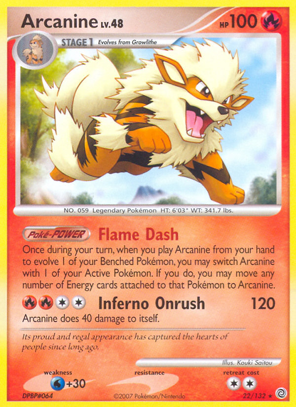 Arcanine (22/132) [Diamond & Pearl: Secret Wonders] | Nerdhalla Games