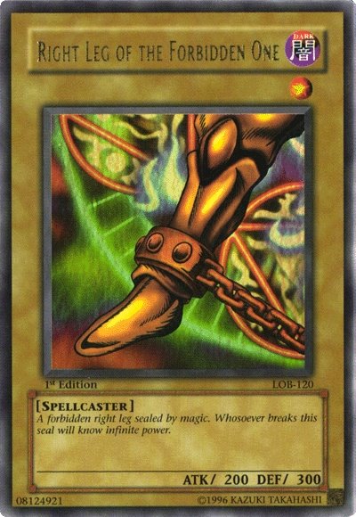 Right Leg of the Forbidden One [LOB-120] Ultra Rare | Nerdhalla Games