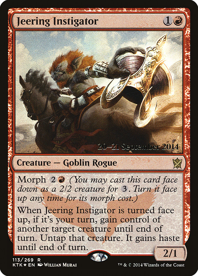 Jeering Instigator  [Khans of Tarkir Prerelease Promos] | Nerdhalla Games