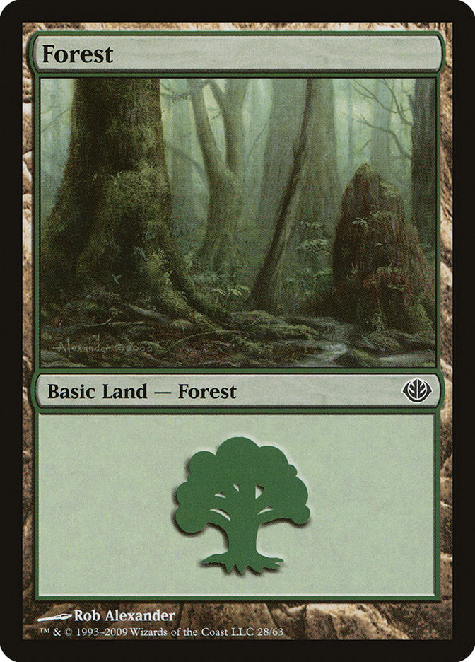 Forest (28) [Duel Decks: Garruk vs. Liliana] | Nerdhalla Games