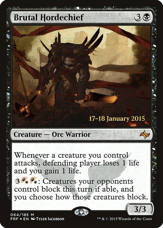 Brutal Hordechief  [Fate Reforged Prerelease Promos] | Nerdhalla Games