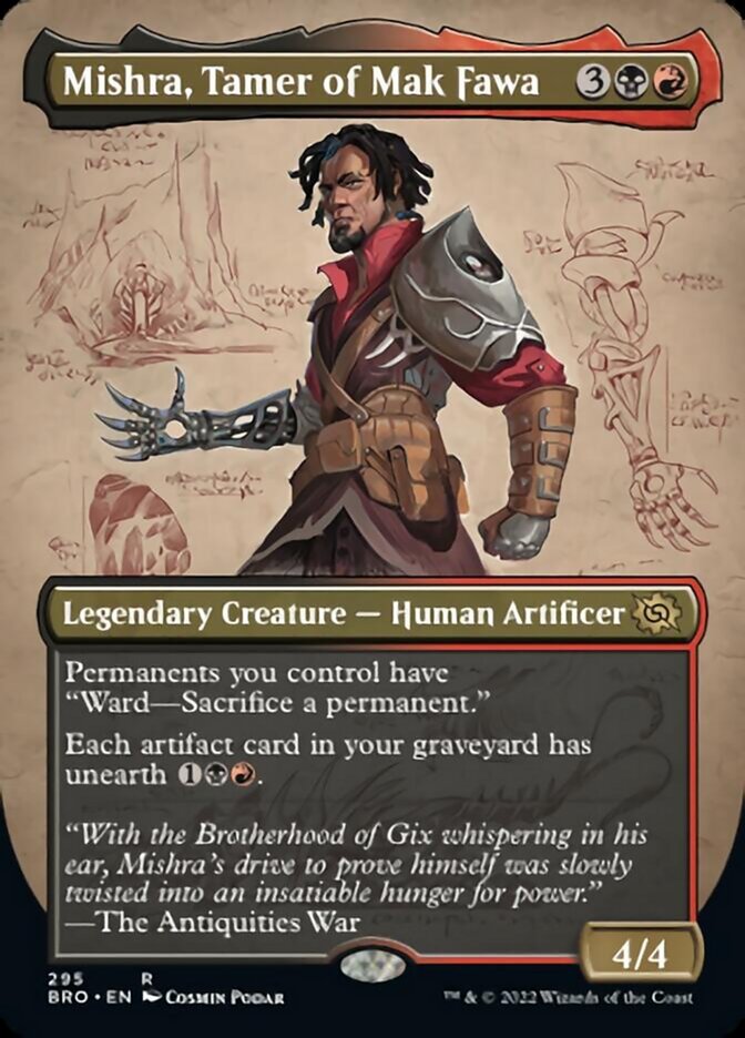 Mishra, Tamer of Mak Fawa (Borderless Alternate Art) [The Brothers' War] | Nerdhalla Games