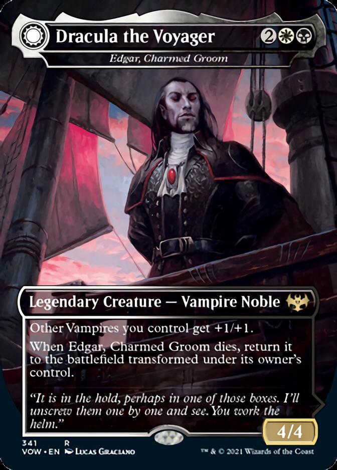 Edgar, Charmed Groom // Edgar Markov's Coffin - Dracula the Voyager // Casket of Native Earth [Innistrad: Crimson Vow] | Nerdhalla Games