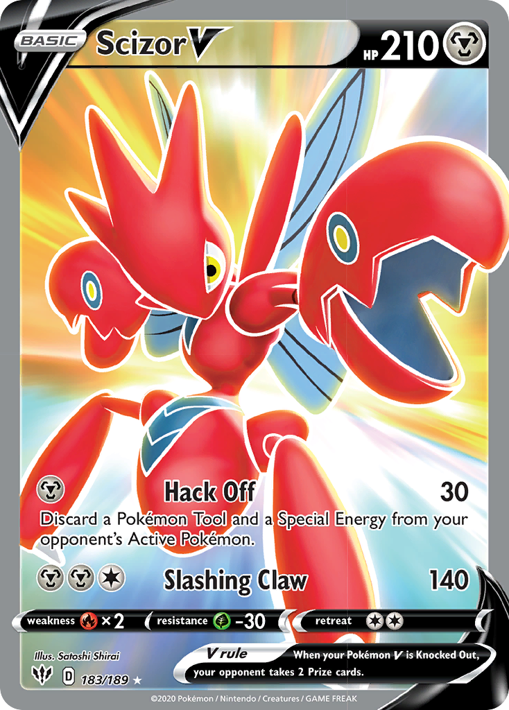 Scizor V (183/189) [Sword & Shield: Darkness Ablaze] | Nerdhalla Games