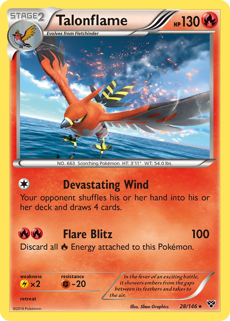 Talonflame (28/146) (Cosmos Holo) (Blister Exclusive) [XY: Base Set] | Nerdhalla Games