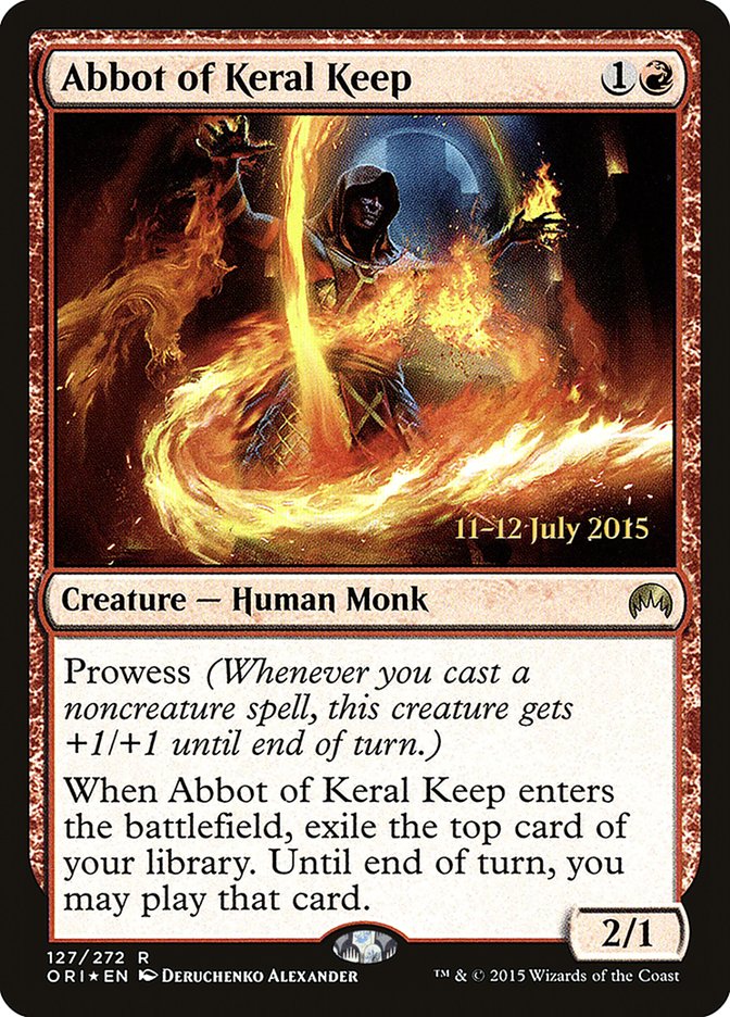 Abbot of Keral Keep [Magic Origins Prerelease Promos] | Nerdhalla Games