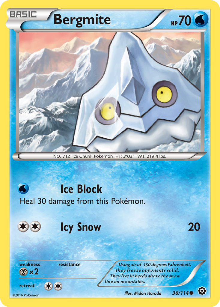 Bergmite (36/114) [XY: Steam Siege] | Nerdhalla Games