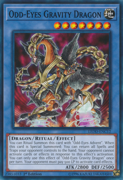 Odd-Eyes Gravity Dragon [LEDD-ENC12] Common | Nerdhalla Games