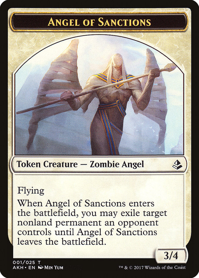 Angel of Sanctions [Amonkhet Tokens] | Nerdhalla Games