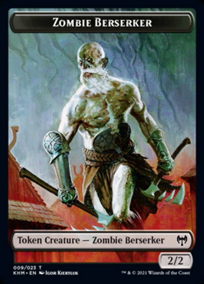 Zombie Berserker Token [Kaldheim] | Nerdhalla Games