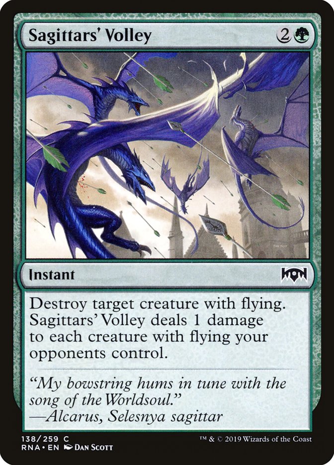 Sagittars' Volley [Ravnica Allegiance] | Nerdhalla Games