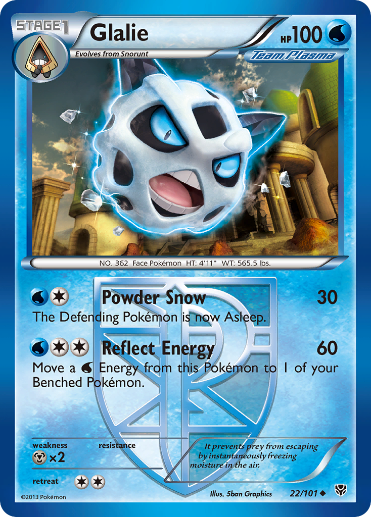 Glalie (22/101) [Black & White: Plasma Blast] | Nerdhalla Games