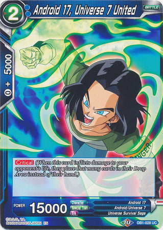 Android 17, Universe 7 United (DB1-028) [Dragon Brawl] | Nerdhalla Games