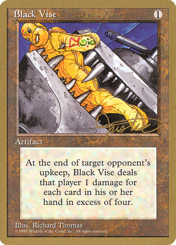 Black Vise (Mark Justice) [Pro Tour Collector Set] | Nerdhalla Games