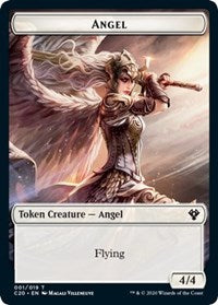 Angel // Elemental (010) Double-sided Token [Commander 2020 Tokens] | Nerdhalla Games