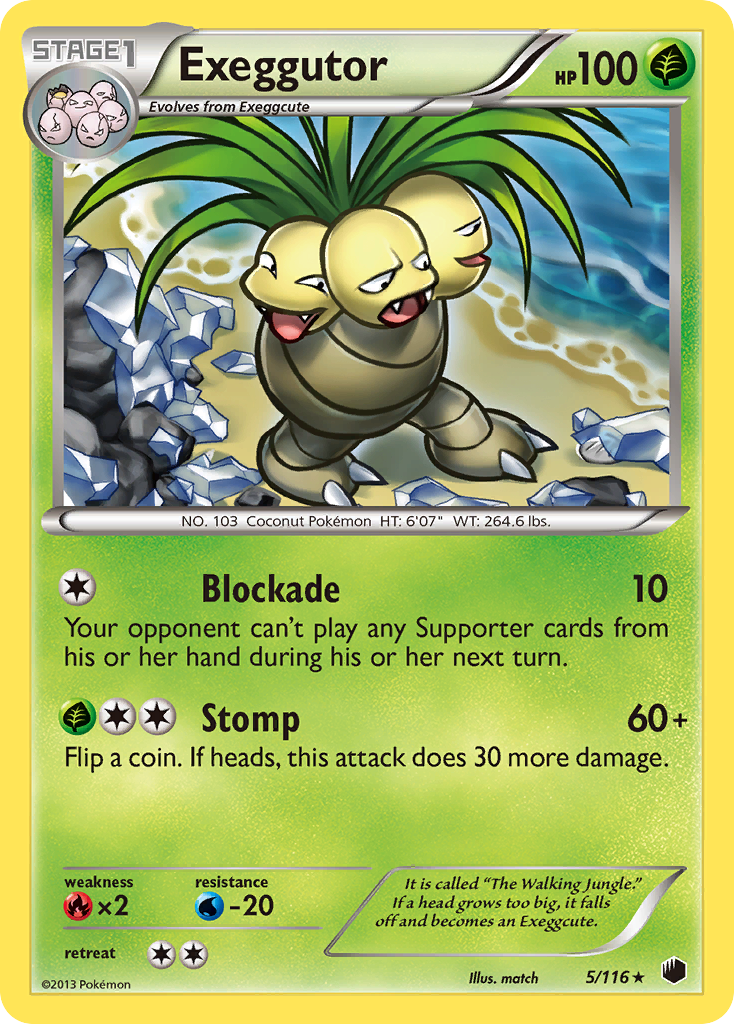 Exeggutor (5/116) [Black & White: Plasma Freeze] | Nerdhalla Games