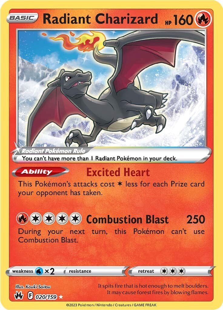 Radiant Charizard (020/159) [Sword & Shield: Crown Zenith] | Nerdhalla Games