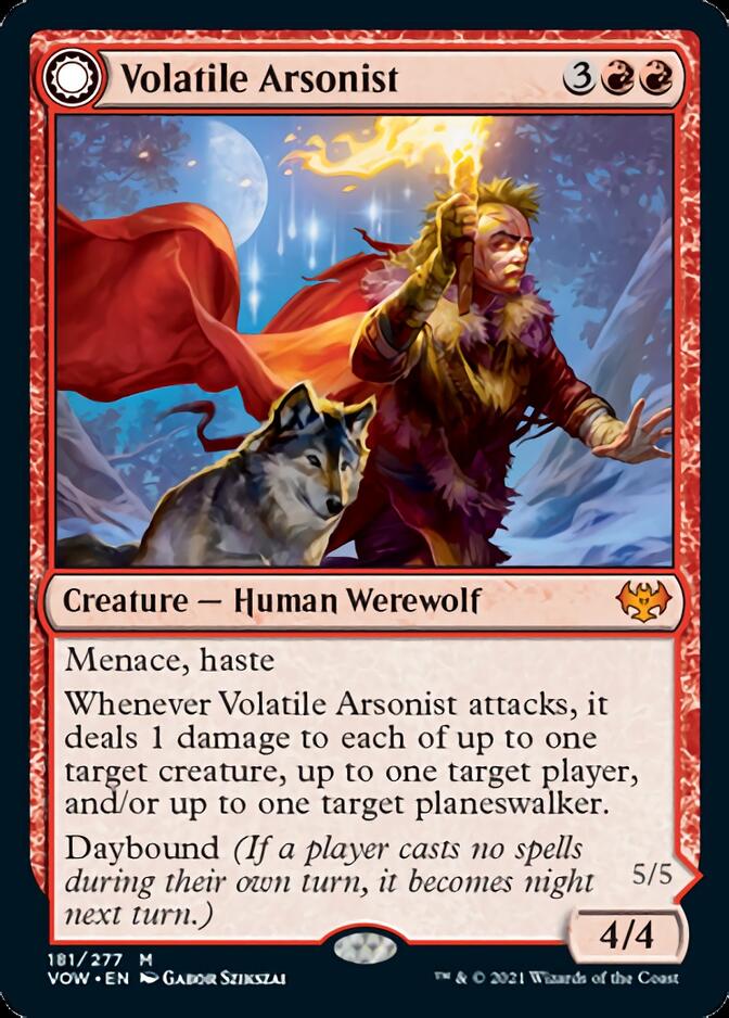 Volatile Arsonist // Dire-Strain Anarchist [Innistrad: Crimson Vow] | Nerdhalla Games