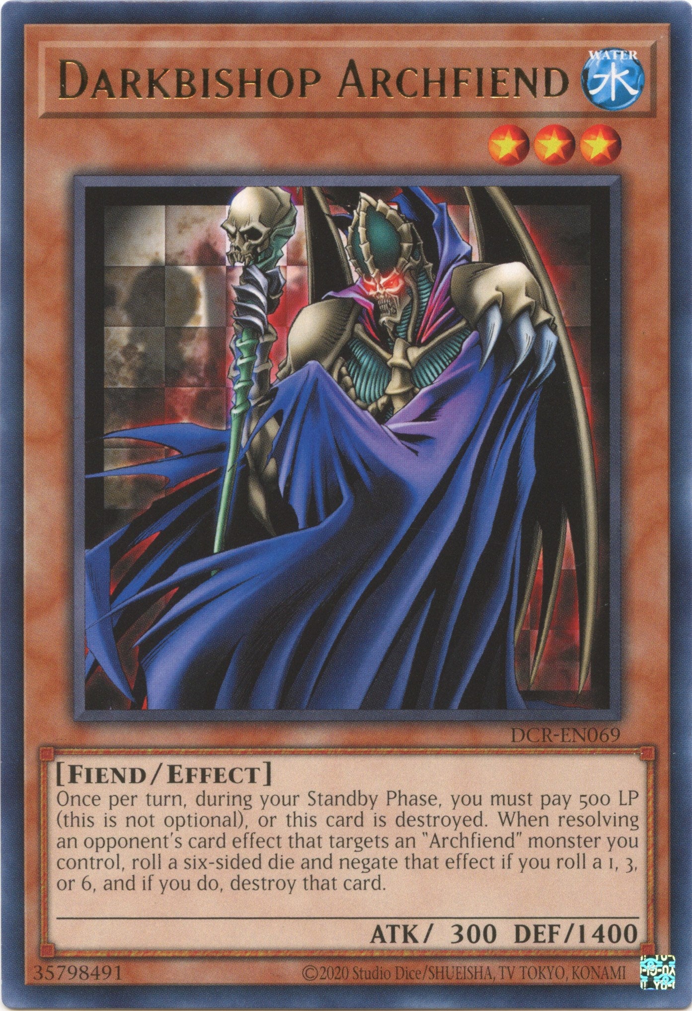 Darkbishop Archfiend (25th Anniversary) [DCR-EN069] Rare | Nerdhalla Games