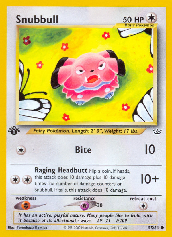 Snubbull (55/64) [Neo Revelation 1st Edition] | Nerdhalla Games