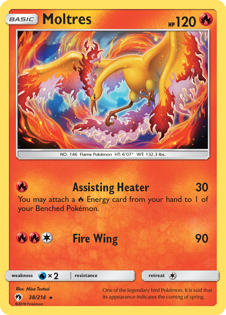 Moltres (38/214) [Sun & Moon: Lost Thunder] | Nerdhalla Games