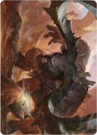 Moraug, Fury of Akoum Art Card [Zendikar Rising Art Series] | Nerdhalla Games