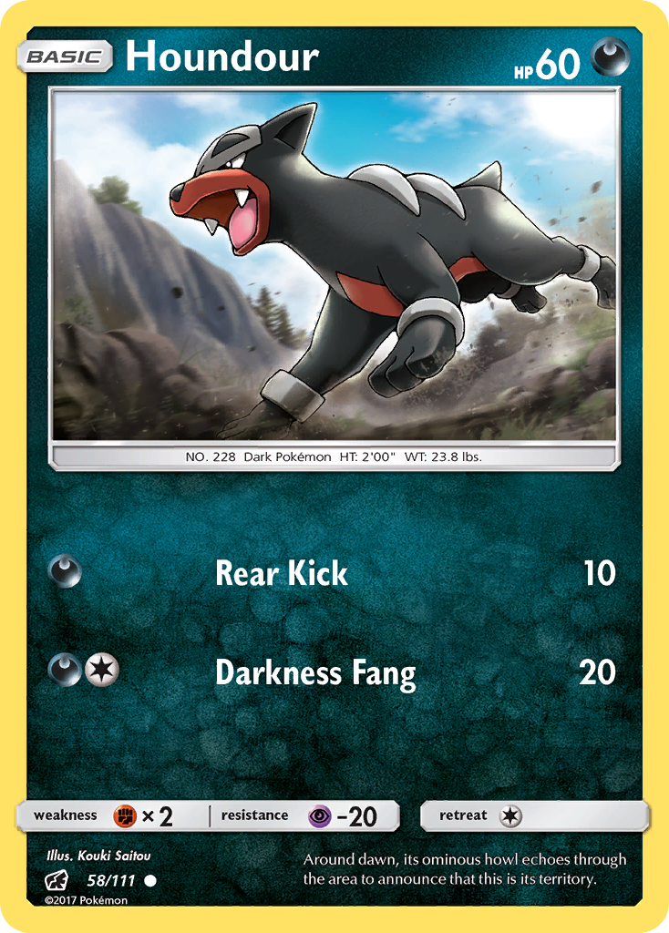 Houndour (58/111) [Sun & Moon: Crimson Invasion] | Nerdhalla Games