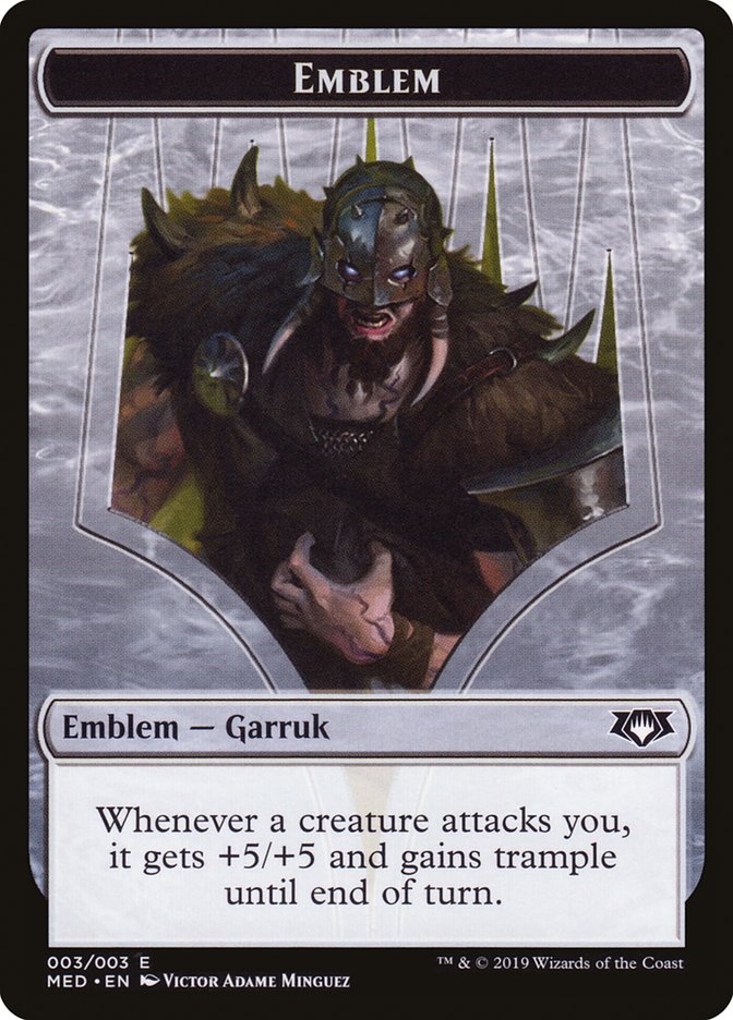 Garruk, Apex Predator Emblem [Mythic Edition Tokens] | Nerdhalla Games