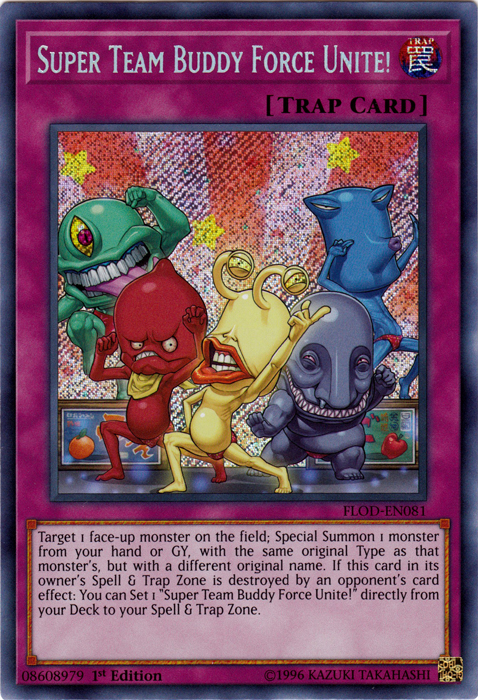 Super Team Buddy Force Unite! [FLOD-EN081] Secret Rare | Nerdhalla Games