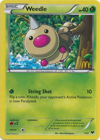 Weedle (1/12) [McDonald's Promos: 2014 Collection] | Nerdhalla Games